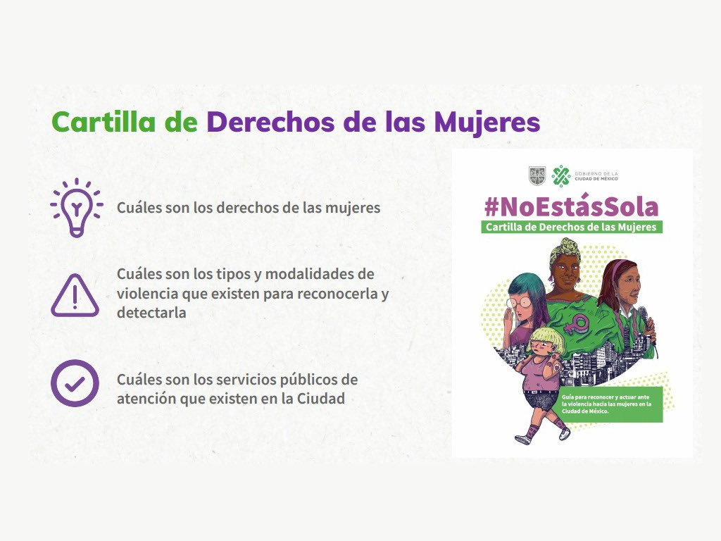 Cartilla de derechos de las mujeres en Ciudad de México