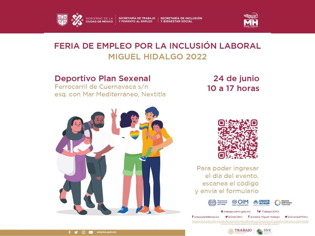 Feria de Empleo por la Inclusión Laboral en la alcaldía Miguel Hidalgo