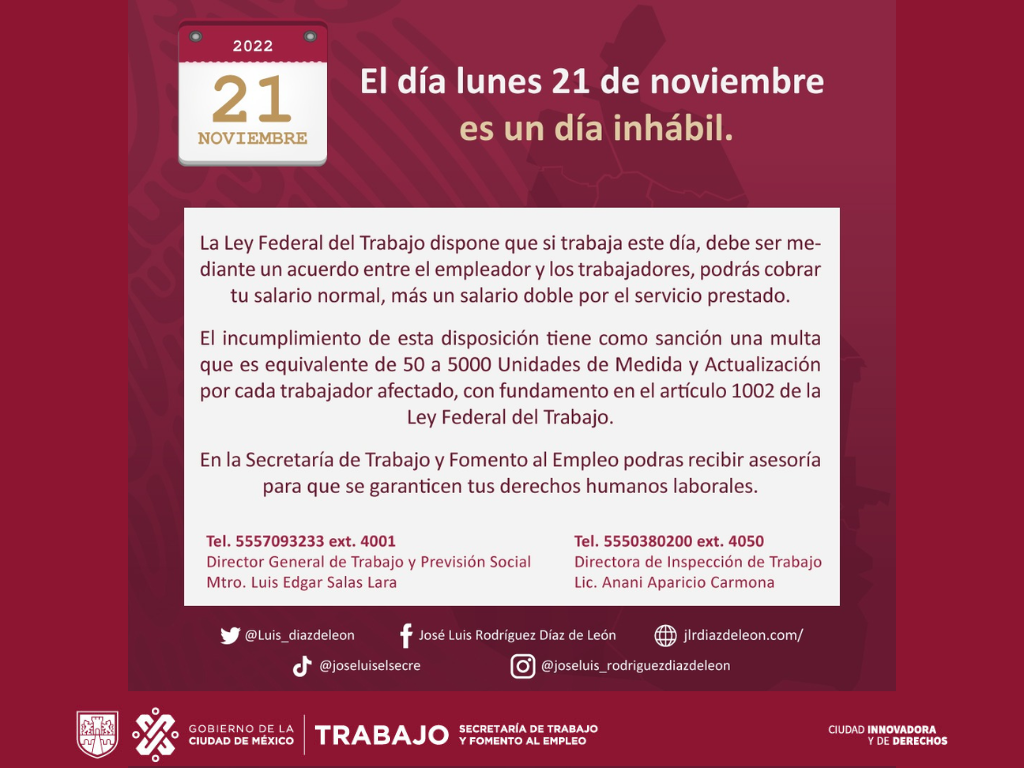 Hoy es un día inhábil
